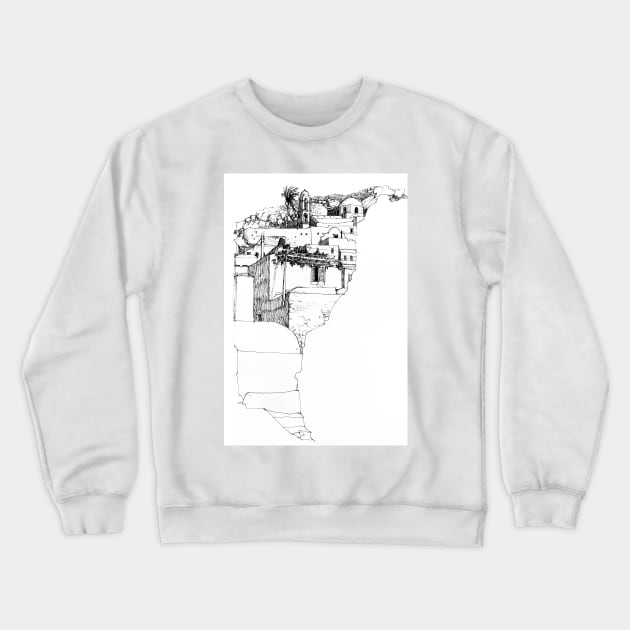 Pen & ink sketch of Ios Crewneck Sweatshirt by rozmcq